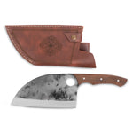 Paslanmaz dövme makas çeliğinden yapılmış, 17 cm çelik uzunluğa sahip dayanıklı el yapımı bıçak