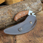 Yatağan ustalarının el işçiliğiyle üretilmiş 19 cm ceviz saplı bıçak