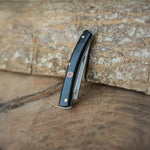 Hediyelik kılıfıyla sunulan kemik saplı 14 cm paslanmaz çelik katlanır bıçak