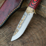 Kamp ve doğa sporları için özel üretilmiş G10 saplı N690 bıçak