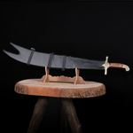 72 cm çelik uzunluğu ile sahne ve gösteriler için tasarlanmış özel bıçak