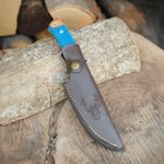 Hediyelik taşıma kılıfıyla sunulan şık ve fonksiyonel bushcraft bıçak modeli