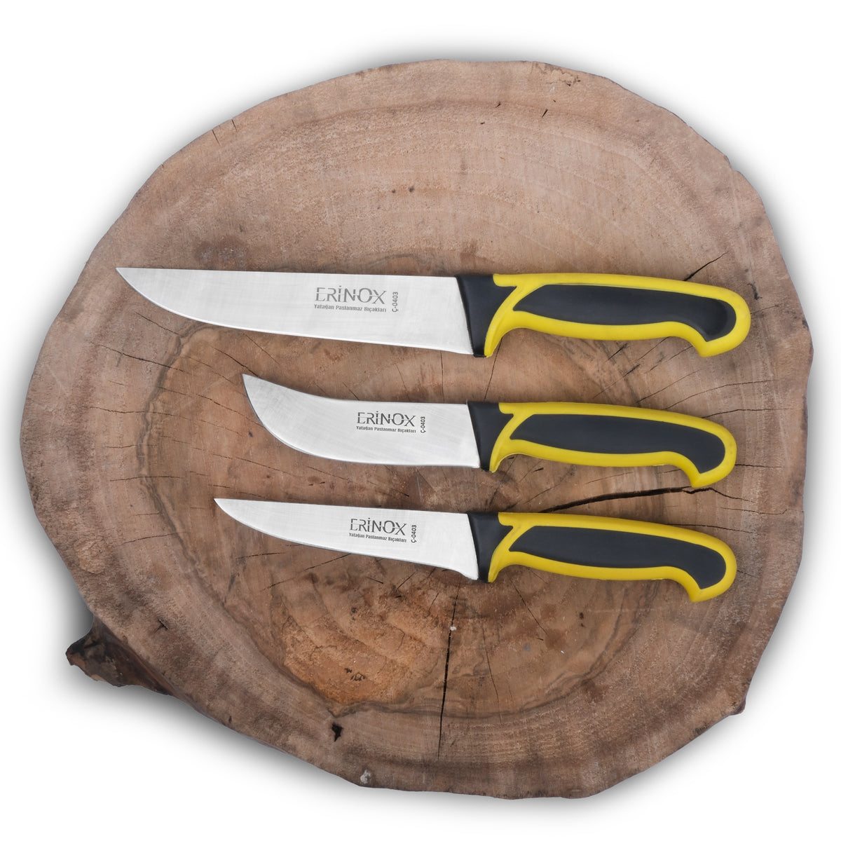 Göktürk yazılı işlemeli estetik sap tasarımlı dayanıklı N690 çelik bıçak