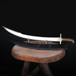 Köse Mehmet bıçakları ustalığıyla üretilmiş 4034 ceviz saplı 90 cm Yatağan modeli