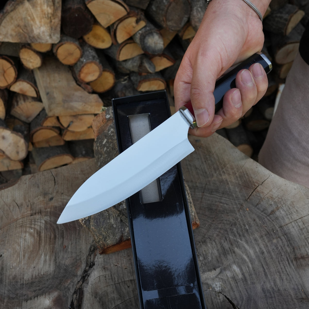 Ergonomik verzalit saplı uzun ömürlü paslanmaz çelik şef bıçağı