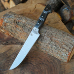 N6 Mov çelikten üretilmiş, verzalit saplı el yapımı 30 cm Yatağan bıçağı