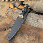 Ergonomik ceviz saplı, paslanmaz çelikten yapılmış Çerkez model