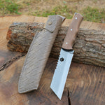 Paslanmaz 4034 Alman çeliğinden üretilmiş ceviz saplı el yapımı bıçak