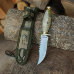 Yatağan kasabasında ustalıkla hazırlanmış geyik boynuzu saplı model