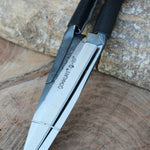 Yatağan üretimi, 5 mm kalınlığa sahip, sert ve dayanıklı dövme makas; el yapımı zarafeti ve ergonomik tasarımı birleştirir