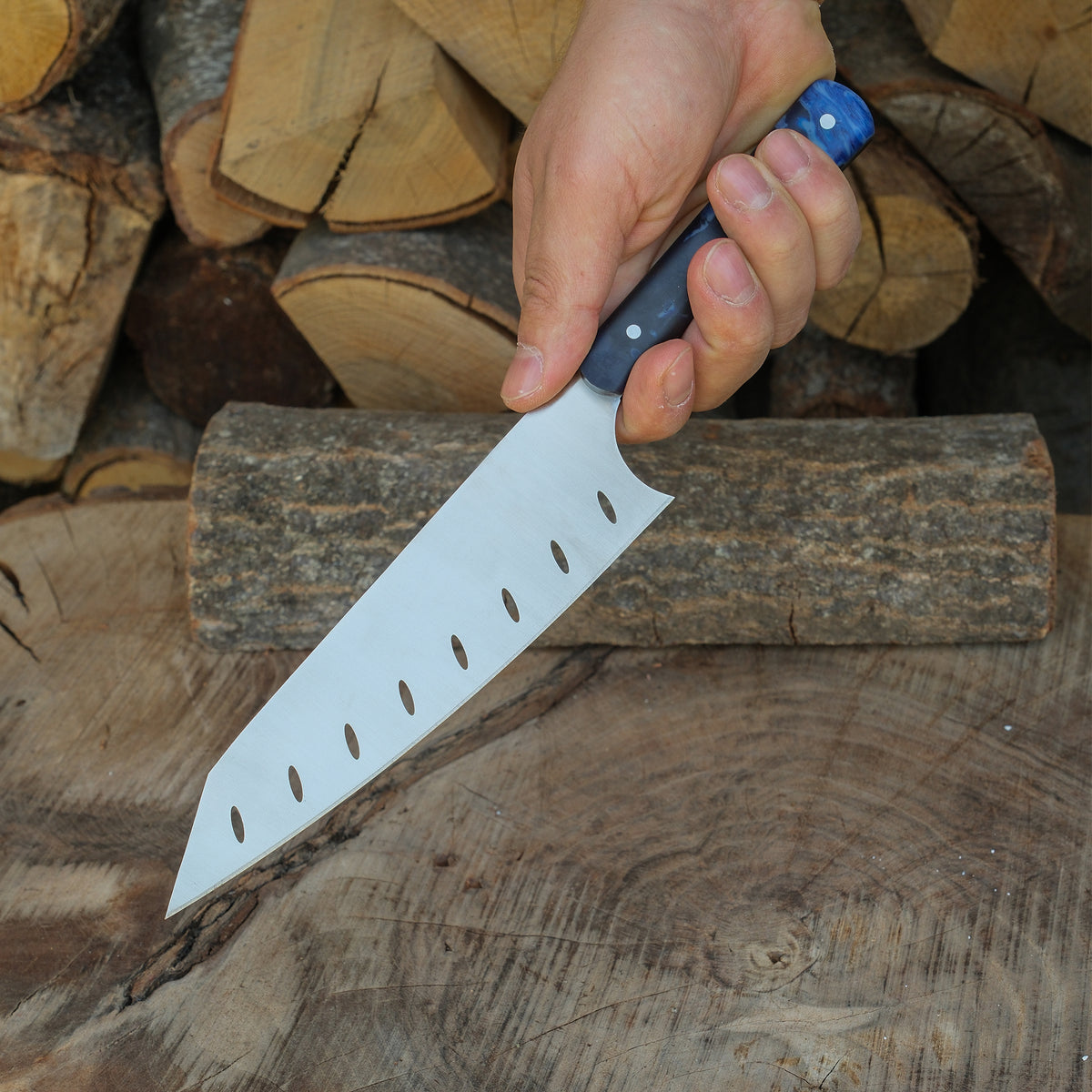 Yatağan ustalığıyla şekillendirilmiş 30 cm uzunluğunda mutfak bıçağı