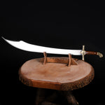 90 cm uzunluğunda, ceviz saplı 4034 paslanmaz çelikten el yapımı bıçak