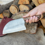 Paslanmaz N690 çelikten üretilmiş, ergonomik ceviz saplı şık koleksiyonluk bıçak