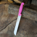 Yatağan ustalarının el işçiliğiyle üretilmiş paslanmaz çelik ekmek bıçağı