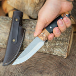 Doğa ve hayatta kalma için özel tasarlanmış Yatağan el işçiliği bushcraft av bıçağı