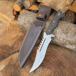 Ergonomik verzalit saplı ve Alman çeliği keskinliğine sahip ustalıkla yapılmış bıçak