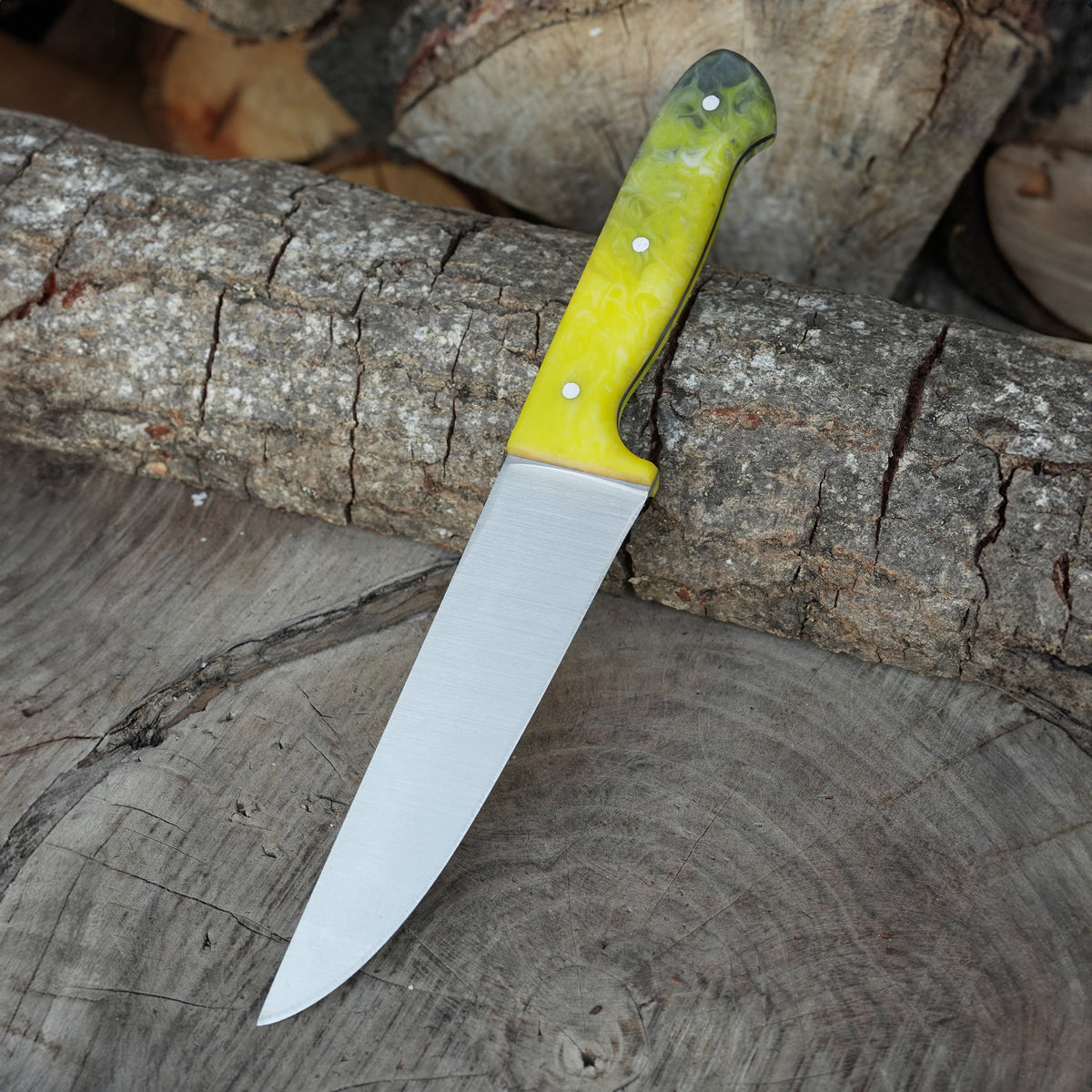 Dayanıklı ve keskin zeytin epoksi saplı N690 çelik bıçak