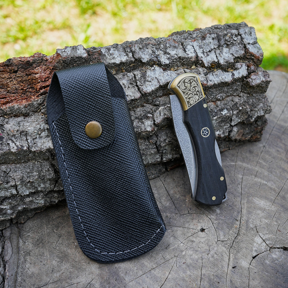Katlanır Model - 20 Cm - N690 Çelik - Endüstriyel Ahşap Sap