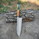 Şef Bıçağı - Gyutou Model- Ceviz Epoksi Sap - 32 Cm