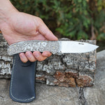 Katlanır Model- 4034 Kurt Gravür İşlemeli Metal Sap