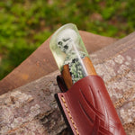 Puukko – Damascus Çelik – Kuru Kafa Detaylı Koleksiyonluk & Hediyelik Özel Seri