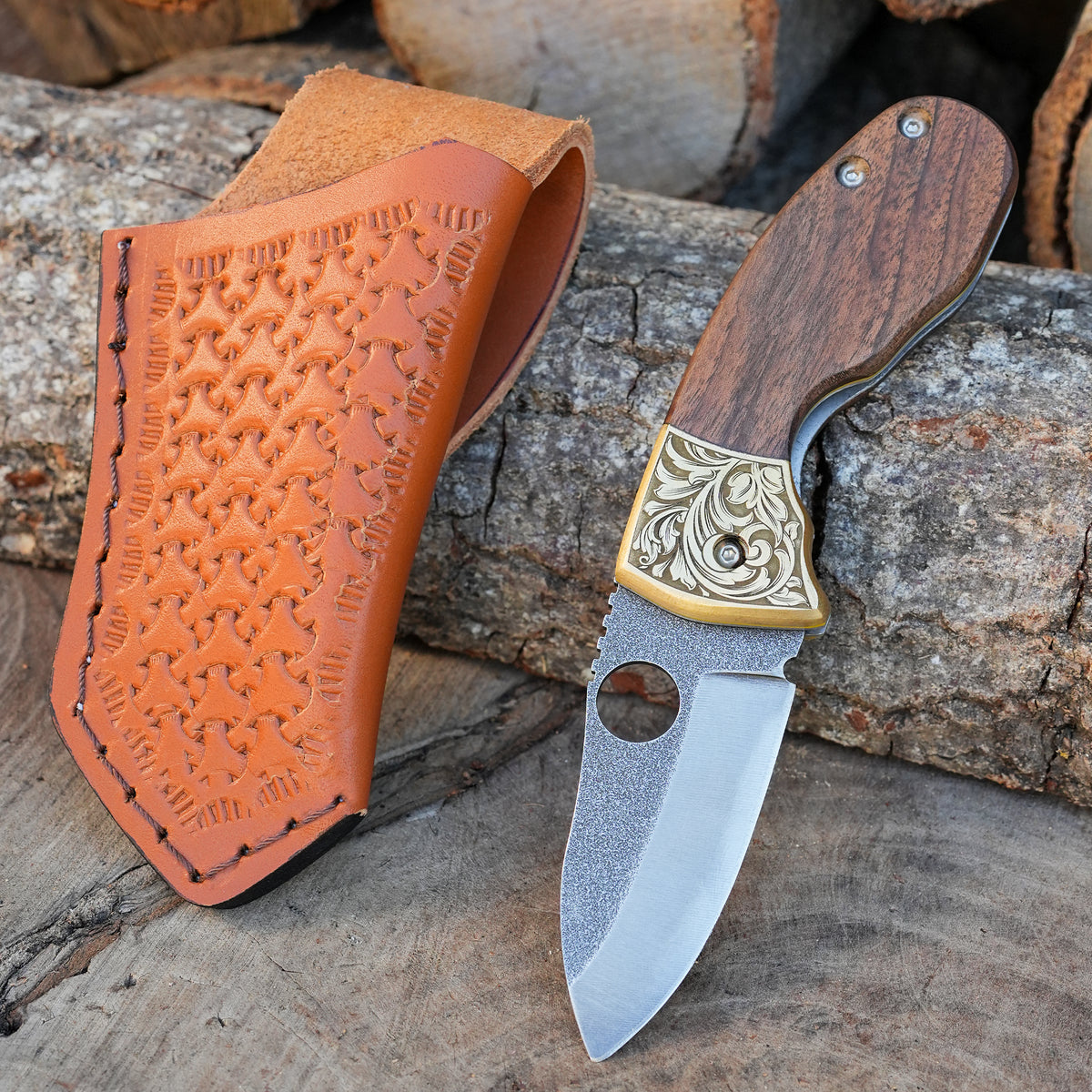 Katlanır Model- N690 Çelik - Ceviz Balçak Pirinç