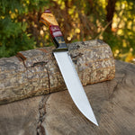 Kelle Bıçağı - N690 Çeliği -Tuğra İşlemeli - Özel Ahşap Kutulu