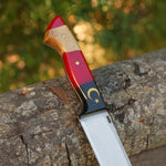 Kelle Bıçağı - N690 Çeliği -Ay Yıldız İşlemeli - Özel Ahşap Kutulu