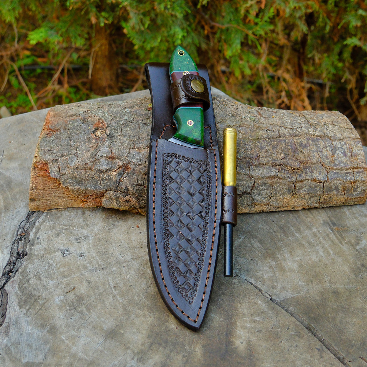 Bushcraft - Magnezyum Çubuklu - 25 Cm - N690 Çelik