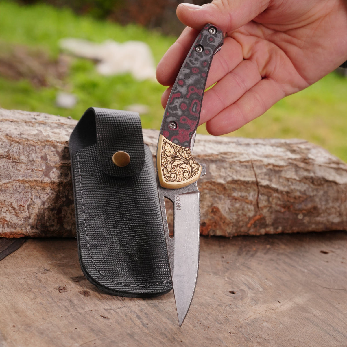 Katlanır Model - 20 Cm - N690 Çelik - G-Carta Sap
