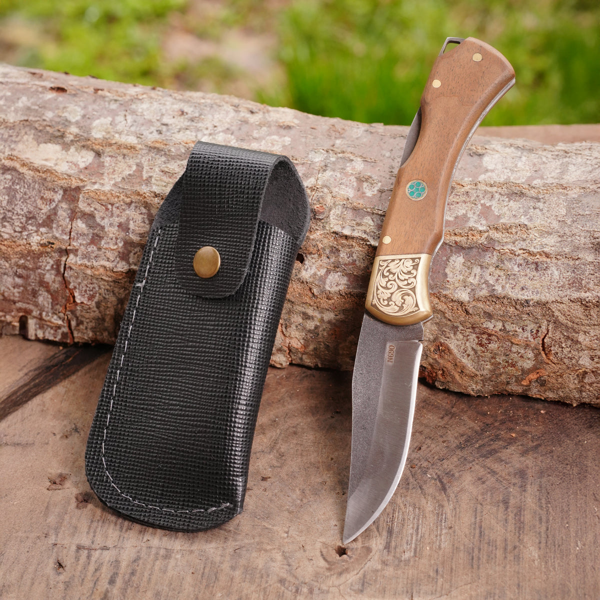 Katlanır Model - 20 Cm - N690 Çelik - Ceviz Sap