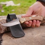 Katlanır Model - 20 Cm - N690 Çelik - Ceviz Sap