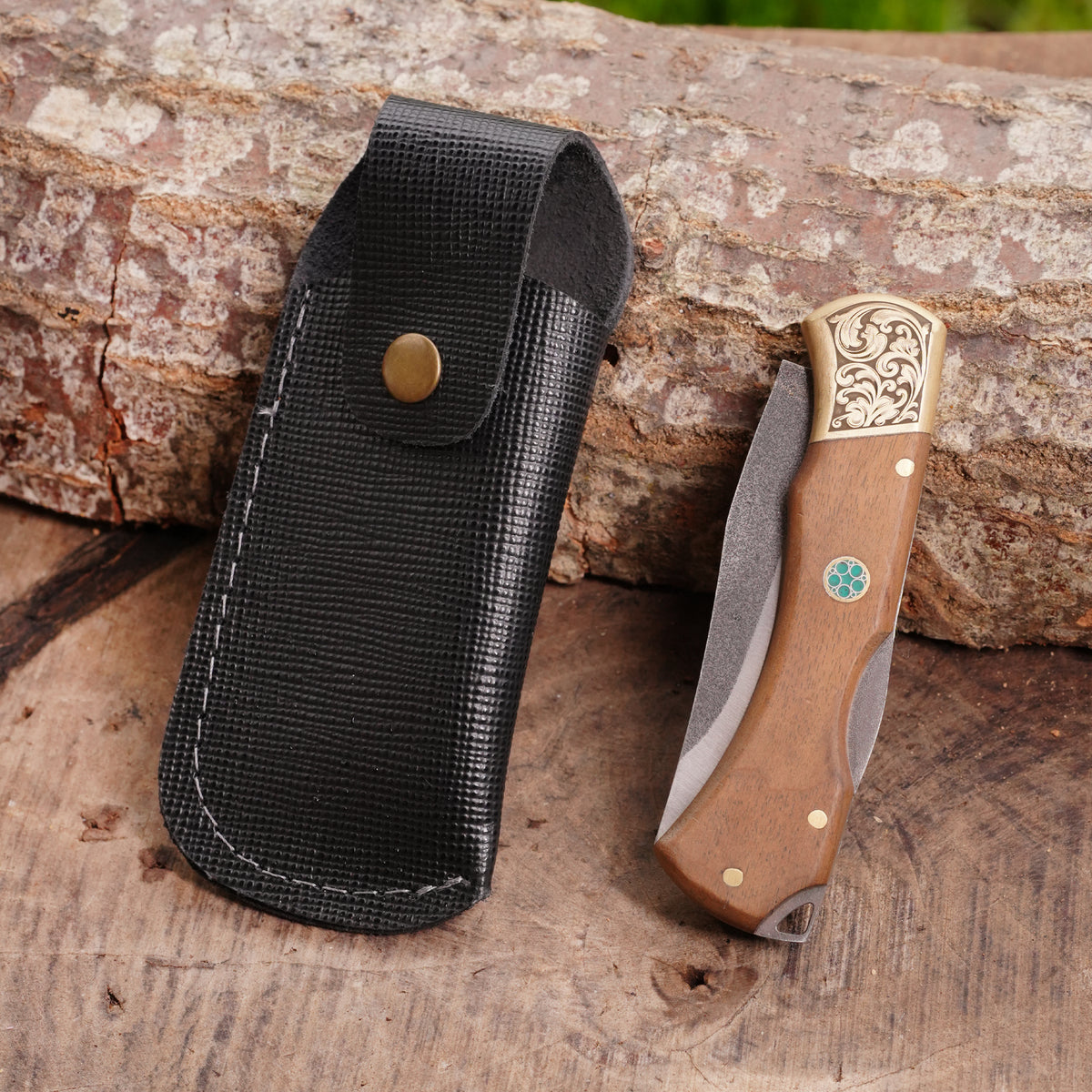 Katlanır Model - 20 Cm - N690 Çelik - Ceviz Sap