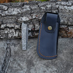 Katlanır Model- Damascus Çelik - Metal Gravür İşlemeli Sap