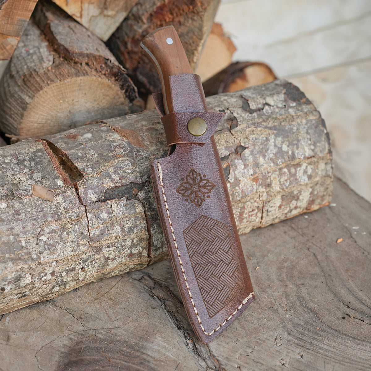 Pati İşlemeli Tanto Av Bıçağı - 24 Cm