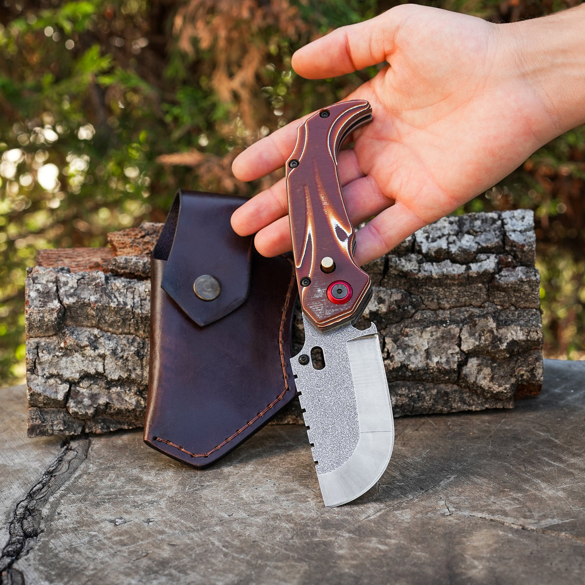 Katlanabilir Balta Model - N690 Çelik -Kompakt Sap - 21 Cm