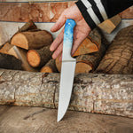 4'lü Kasap Bıçağı Seti + Kesme Tahtası - Paslanmaz Premium Kalite