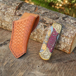 Katlanır Model- N690 Çelik -Atatürk - Türkiye Cumhuriyeti -Ay Yıldız Gravür İşleme - Çift Balçak Altın Kaplama