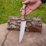 3’lü Kurban - Kasap Bıçağı Seti-Verzalit Sap - N690 Çelik Profesyonel Mutfak Seti