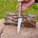 3’lü Kurban - Kasap Bıçağı Seti-Verzalit Sap - N690 Çelik Profesyonel Mutfak Seti