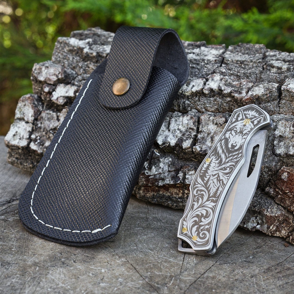 Katlanır Model- 4034 Kurt Gravür İşlemeli Metal Sap