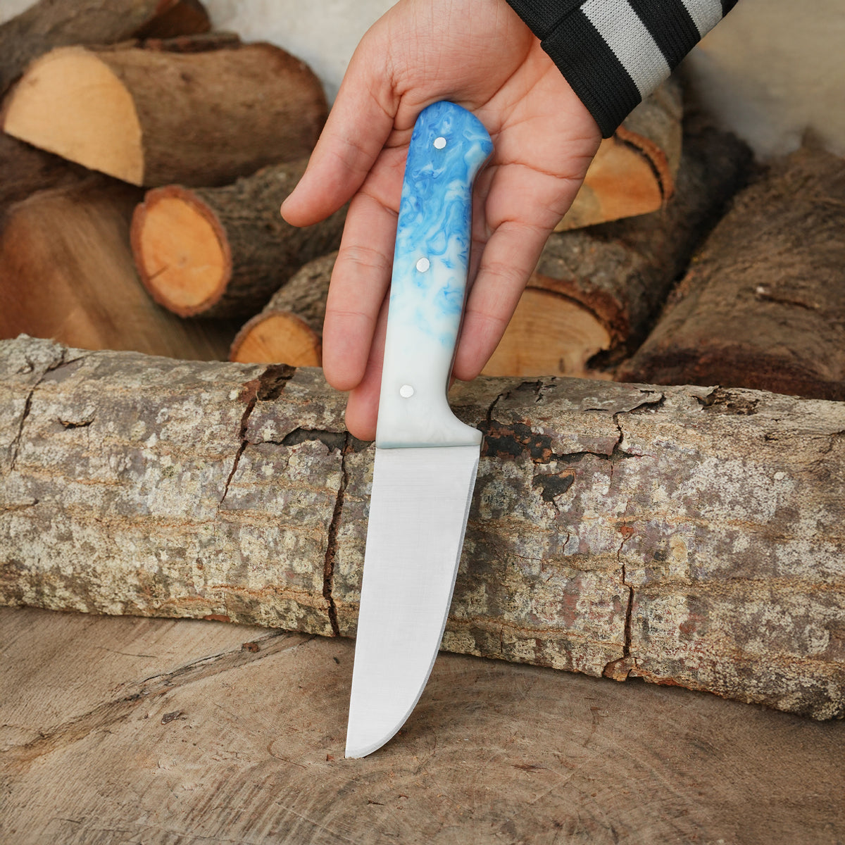 4'lü Kasap Bıçağı Seti + Kesme Tahtası - Paslanmaz Premium Kalite