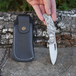 Katlanır Model- 4034 Kurt Gravür İşlemeli Metal Sap