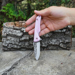 Geyik Gravür İşlemeli - Katlanır Bıçak - Verzalit Sap - 19 Cm