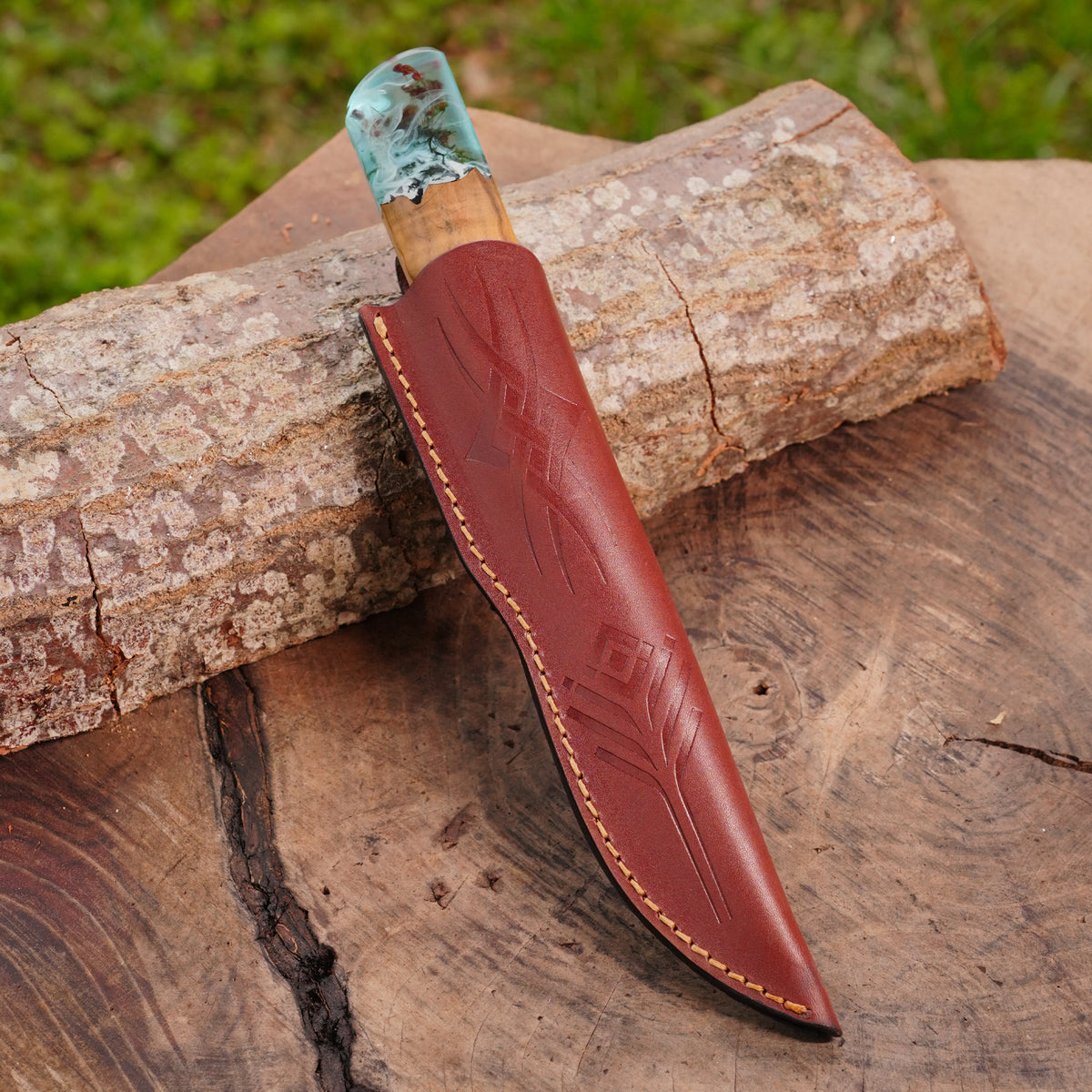 Puukko - Damascus Çelik - Koleksiyonluk ve Hediyelik Bıçak