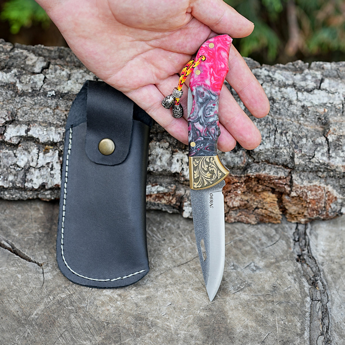 Katlanır Model - N690 Çelik - Epoksi Sap - 19 Cm