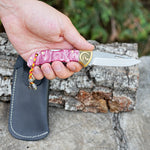 Katlanır Model - N690 Çelik - Kurt İşlemeli Epoksi Sap - 17 Cm