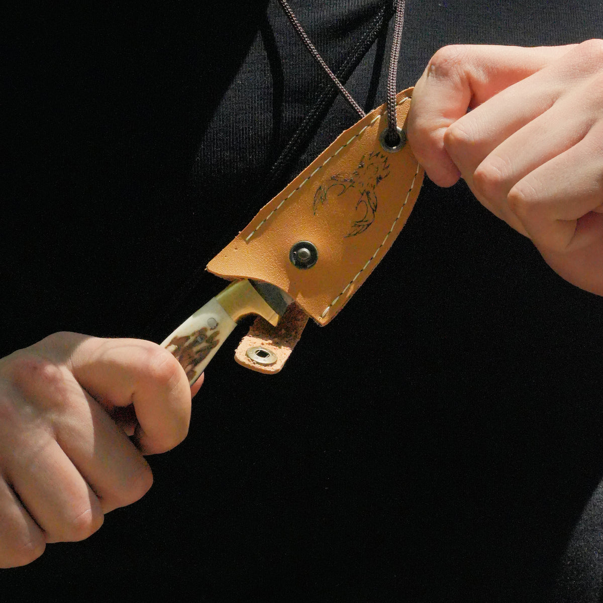 Kolye Model 12 Cm - Geyik Boynuzu Sap