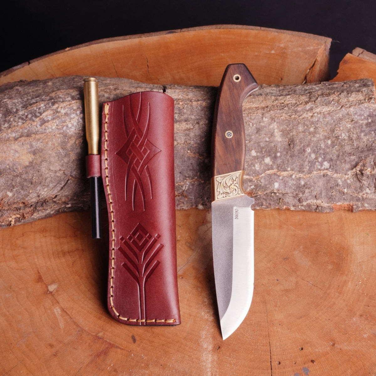 Bushcraft - Magnezyum Çubuklu - N690 Çelik