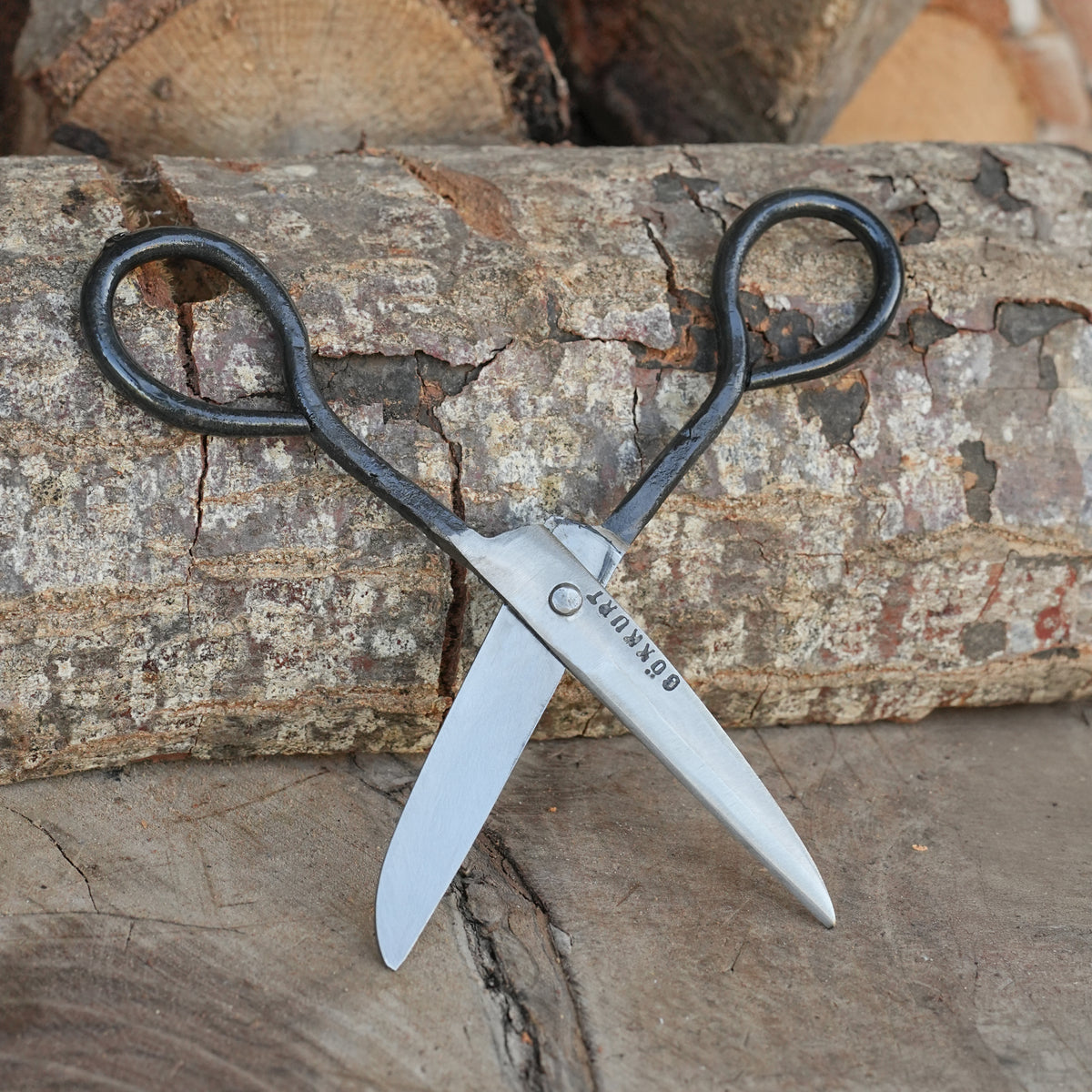 Yuvarlak Uçlu Makas - Dövme Çelik - Tarihi Gökkurt Usta